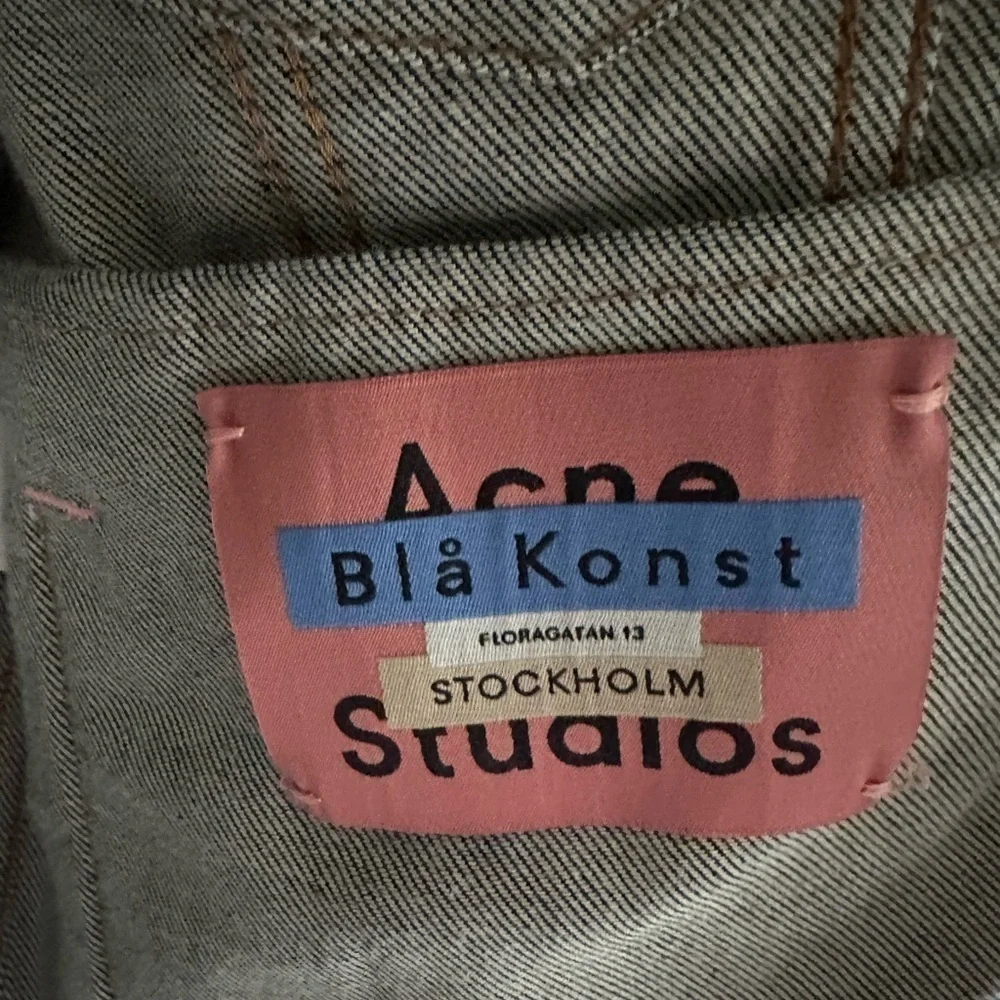 Acne Studios Bla Konst Dark Denim Jacket.